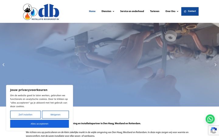 Screenshot van db-ibgroep.nl