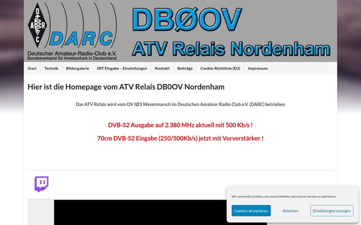 Screenshot of db0ov.de