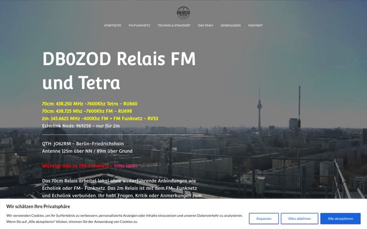 Screenshot of db0zod.de