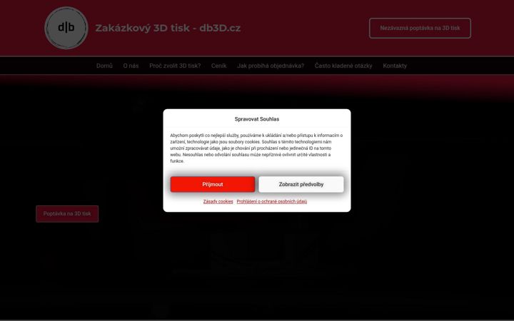 Екранна снимка на db3d.cz