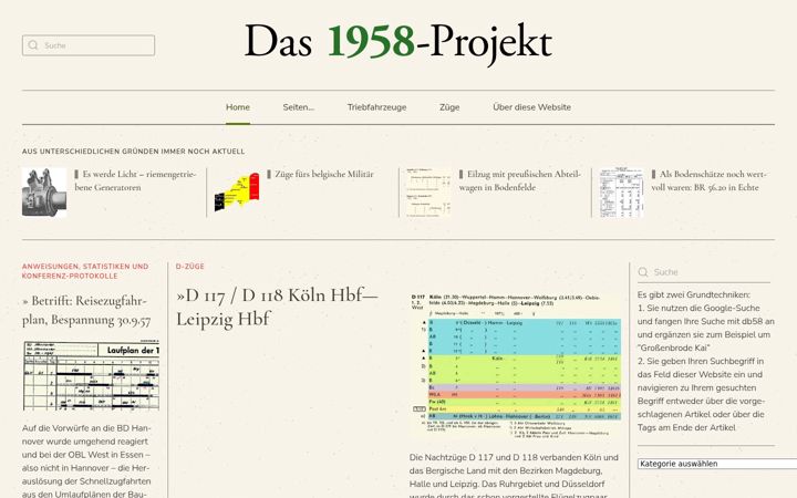 Screenshot of db58.de