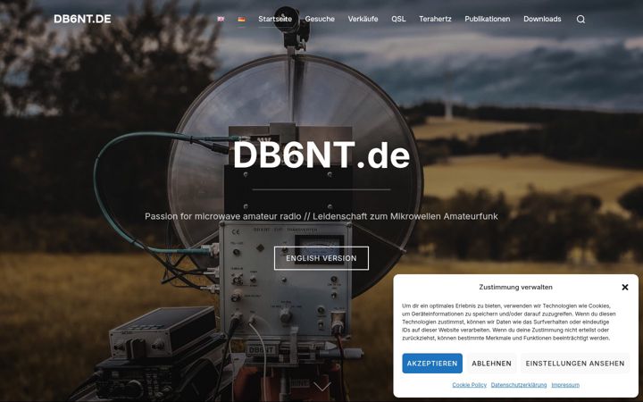 Screenshot of db6nt.de