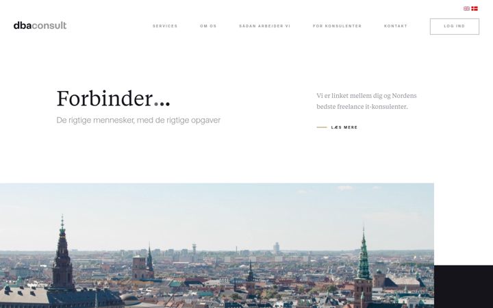Screenshot of dba-consult.dk