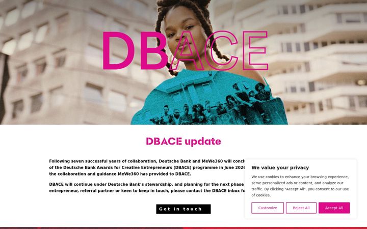 Ekrano kopija dbace.org