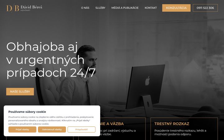 Screenshot of dbadvokat.sk