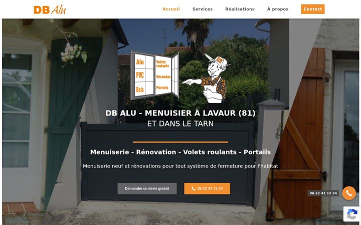 Screenshot ta' dbalu.fr