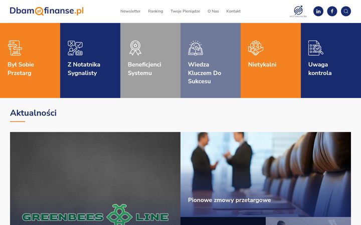 Screenshot of dbamofinanse.pl