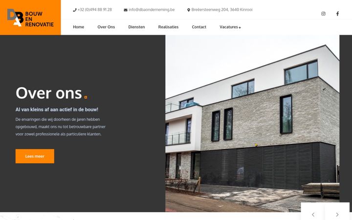 Screenshot of dbaonderneming.be