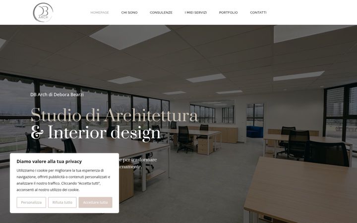 Screenshot of dbarchitetto.it