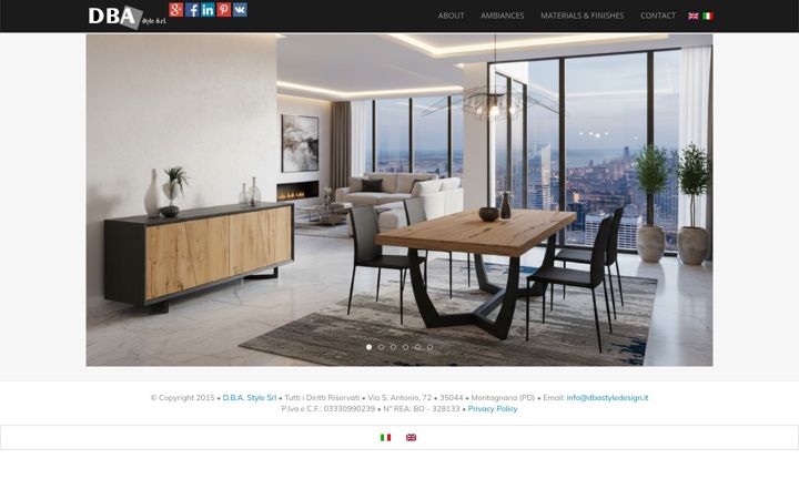 Screenshot of dbastyledesign.it