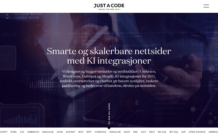 Screenshot stránky dbate.no