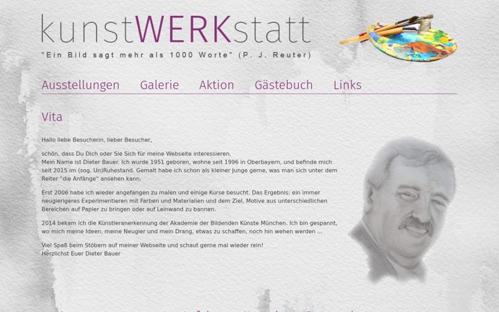 Screenshot of dbau-kunstwerkstatt.de