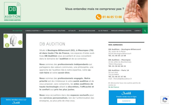 Screenshot ta' dbaudition.fr