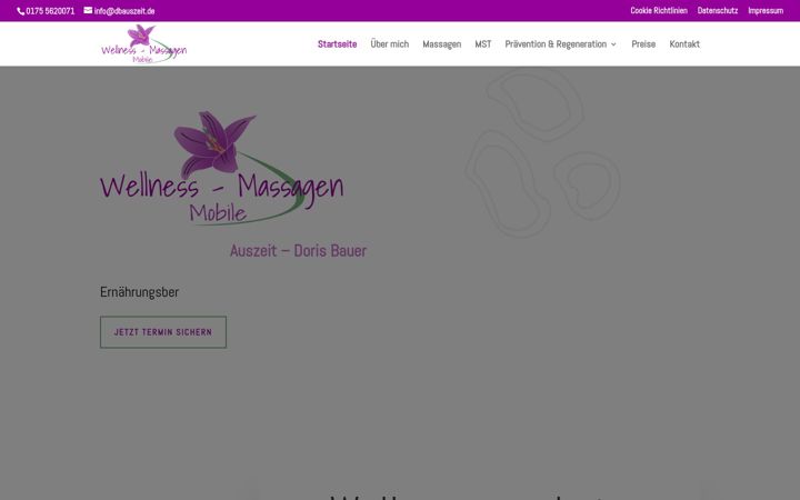 Screenshot of dbauszeit.de