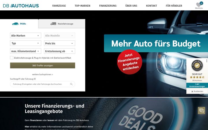 Screenshot of dbautohaus.de