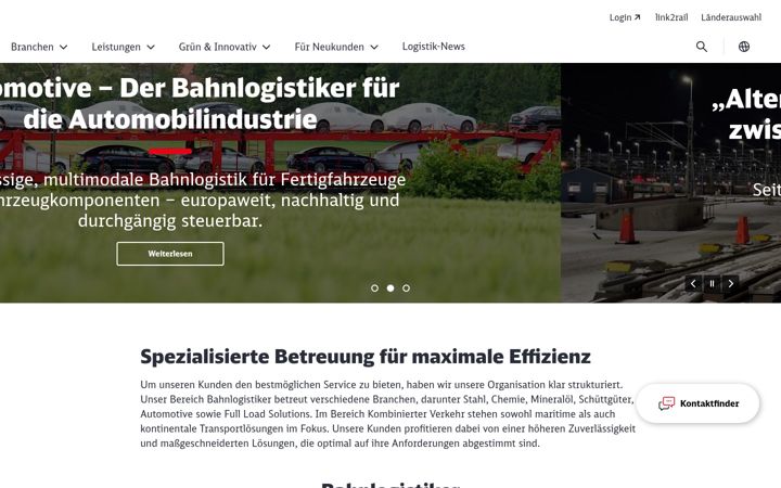 Kuvakaappaus sivustosta dbcargo.com