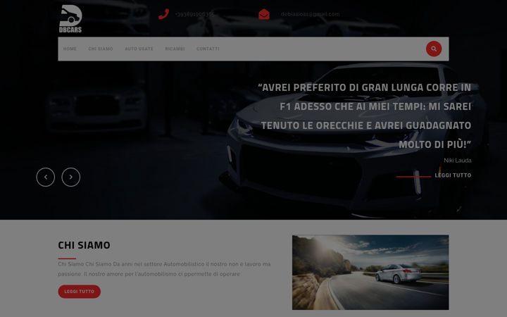 Screenshot of dbcars.it