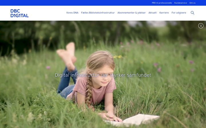 Screenshot of dbcdigital.dk