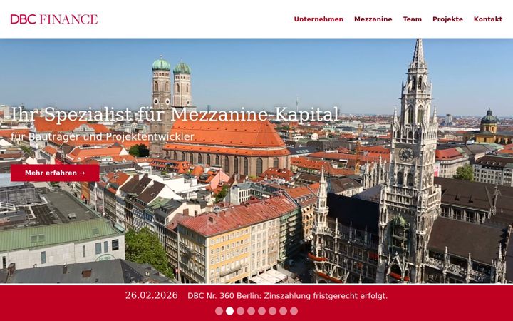 Screenshot of dbcfinance.de