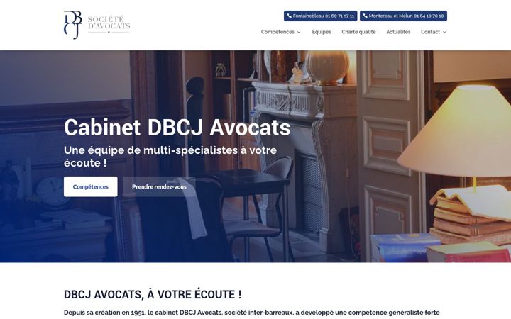 Screenshot of dbcj-avocats.com