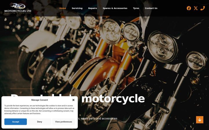 Screenshot di dbcmotorcycles.co.uk