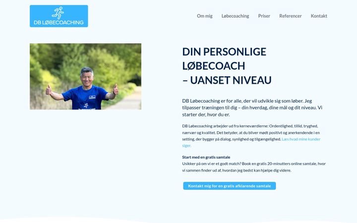 Screenshot of dbcoaching.dk