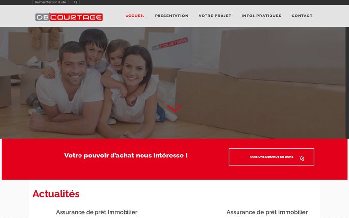 Screenshot of dbcourtage.com