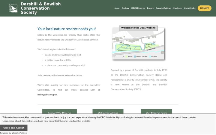 Screenshot di dbcs.org.uk