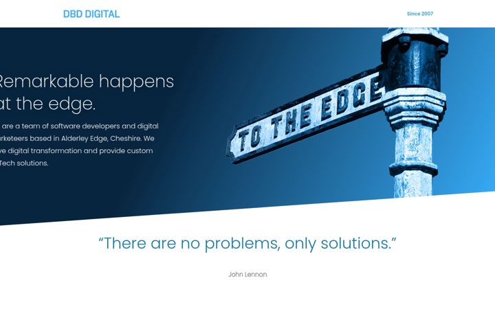 Screenshot of dbddigital.com