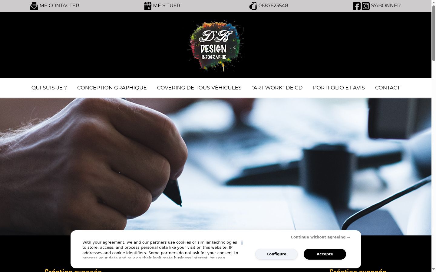 Screenshot tal-banner tal-kunsens muri qabel kwalunkwe interazzjoni