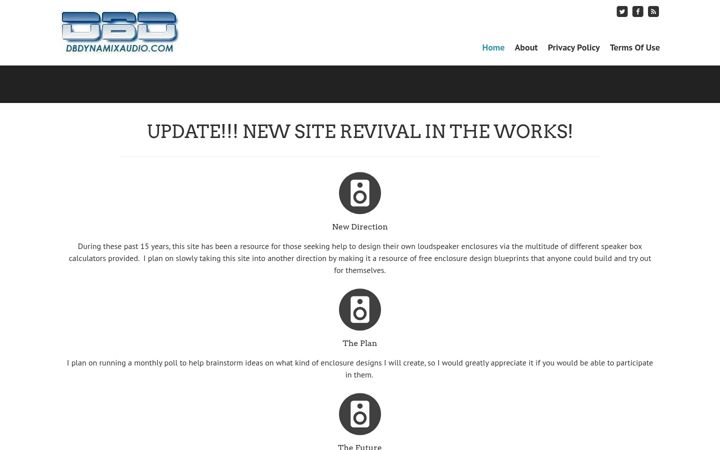 Screenshot of dbdynamixaudio.com