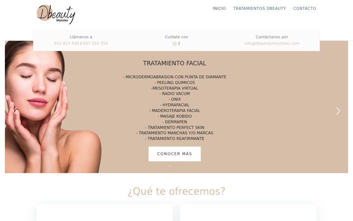 Screenshot of dbeautymostoles.com
