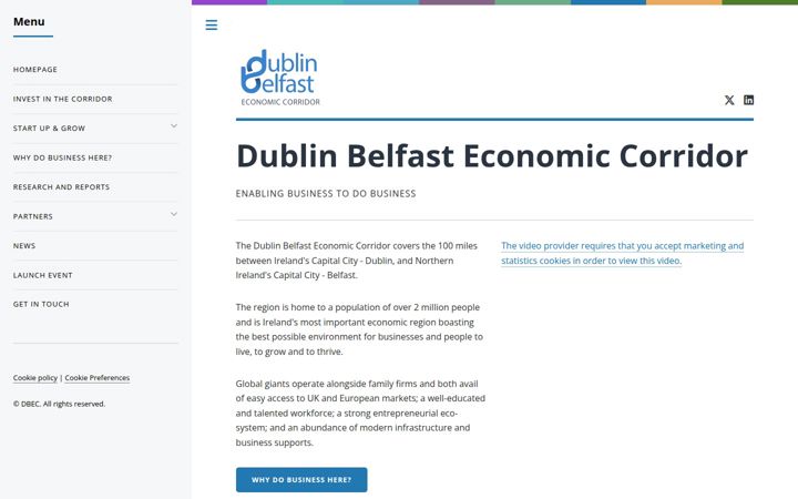 Screenshot of dbec.ie
