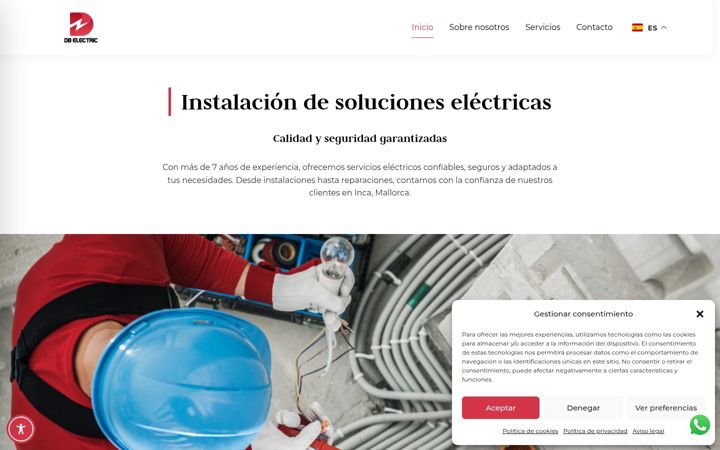 Screenshot von dbelectric.es