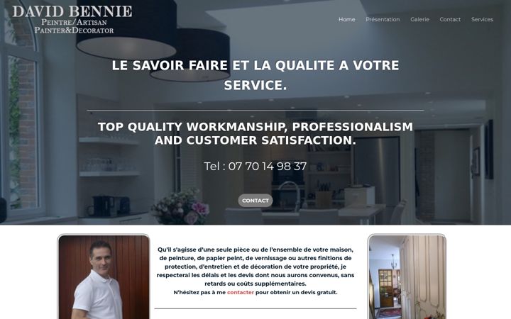 Screenshot of dbennie-peinture.com