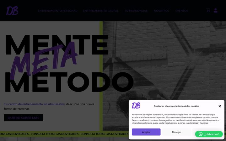 Screenshot of dbfitbox.com