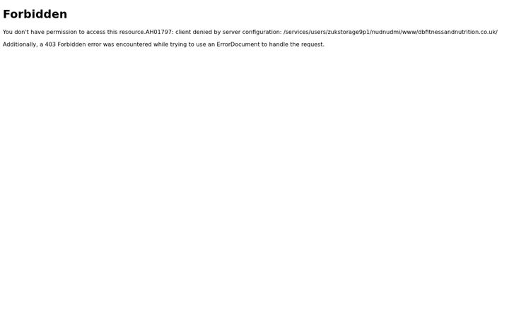 Screenshot of dbfitnessandnutrition.co.uk