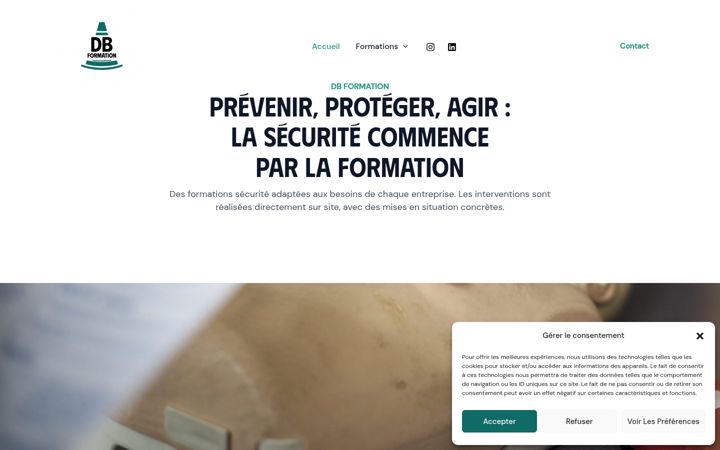 Screenshot ta' dbformation.fr