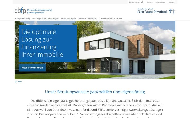 Screenshot of dbfp.de