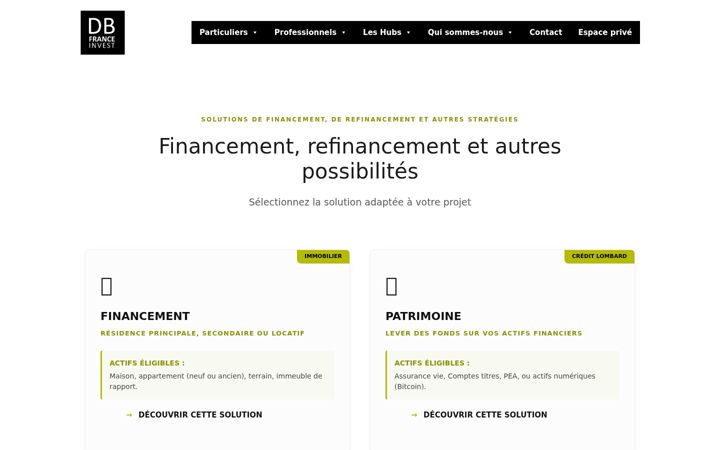 Screenshot of dbfranceinvest.com