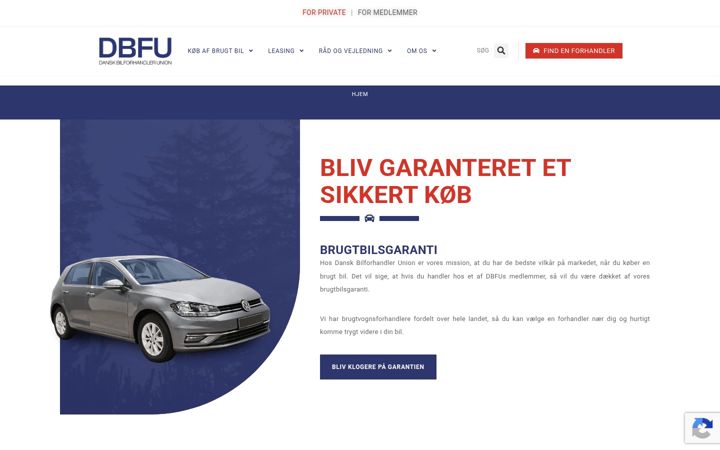 Screenshot of dbfu.dk