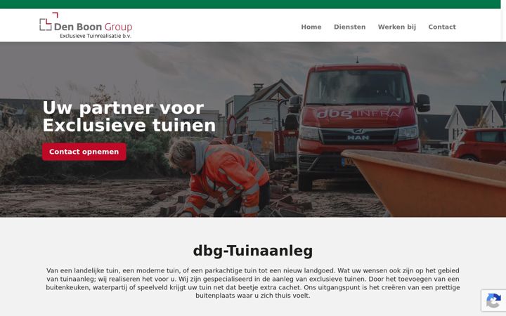 Snímek obrazovky dbgexclusievetuinrealisatie.nl