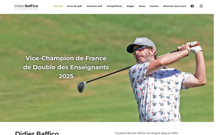 Screenshot ta' dbgolf.fr