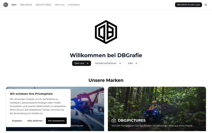 Screenshot of dbgrafie.de