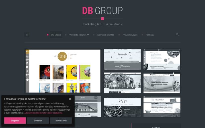 Screenshot von dbgroup.hu