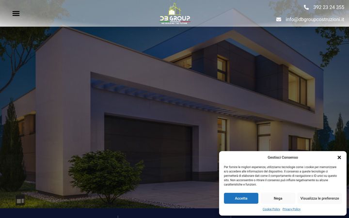 Screenshot of dbgroupcostruzioni.it