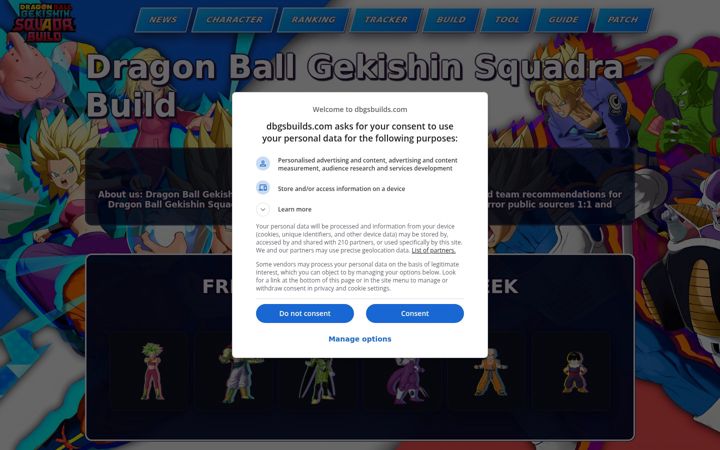 Screenshot of dbgsbuilds.com