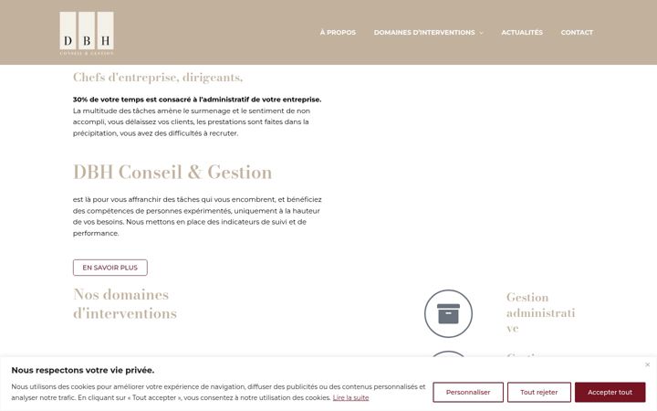 Screenshot ta' dbh-conseil-gestion.fr