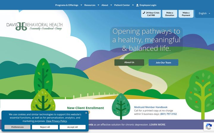 Screenshot of dbhutah.org