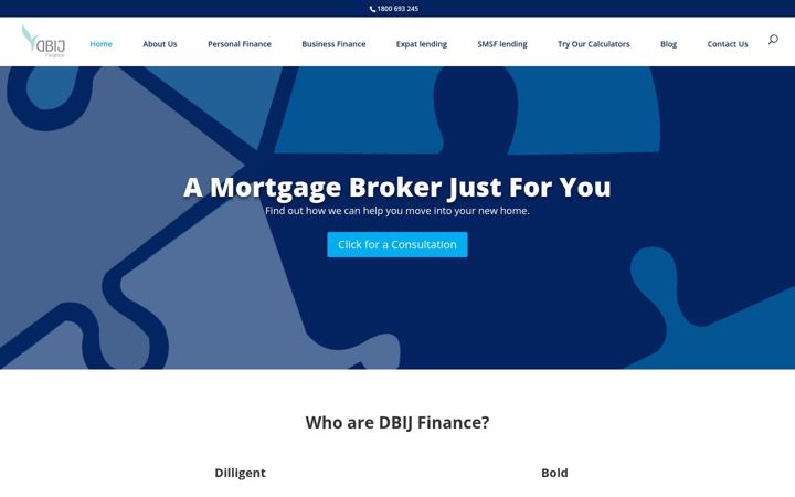 Zrzut ekranu dbijfinance.com.au